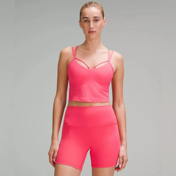 🆕💕 Lululemon Align Strappy Ribbed Tank - Glaze Pink - Picture 8 of 9